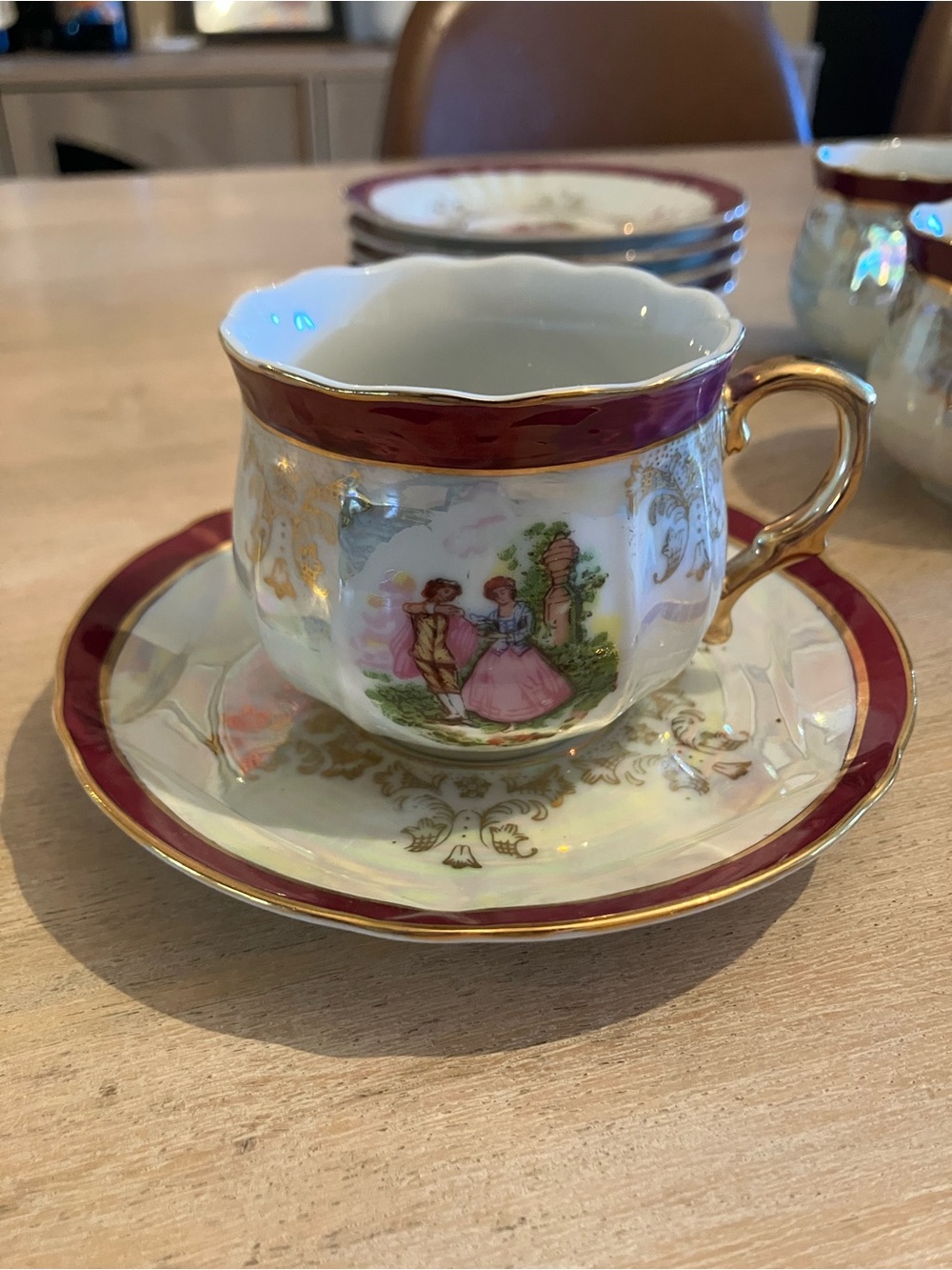 Royal Made In Japan Tea Cup & Saucer Set of 5 - Rare